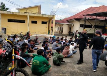 Polres Merangin Amankan Puluhan Pelajar