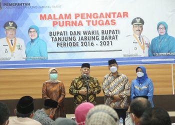 Bupati dan Wabup Tanjabbar Sampaikan Pengantar Purna Tugas Jabatan 2016-2021