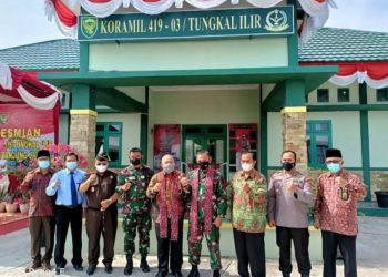 Bupati Safrial Resmikan Koramil 419-03 Tungkal Ilir dan Bangunan BANK Tanggo Rajo