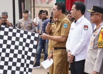 Bupati Batanghari Melepas Keberangkatan Logistik Pemilu