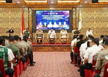 Bupati Batanghari Hadiri Rakor Lintas Sektoral Bahas Pengamanan Idul Fitri 1446 H di Kantor Gubernur Jambi